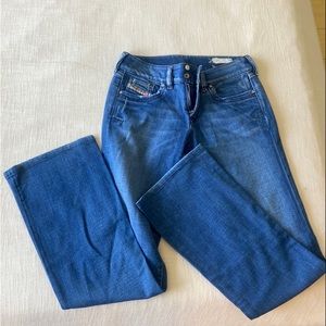Diesel low/mid rise small flare jeans